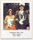 Knigspaar 1989 - 1992 Dieter I. Mielek Thea I. Mller