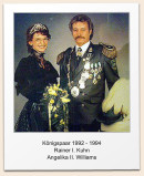 Knigspaar 1992 - 1994 Rainer I. Kuhn                        Angelika II. Williams