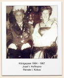 Knigspaar 1964 - 1967 Josef I. Hoffmann Renate I. Kobus